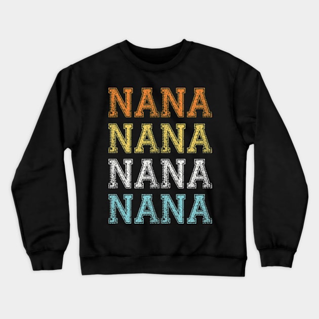 Cool Gift for grandma nana retro vintage graphic Crewneck Sweatshirt by MinyMerch